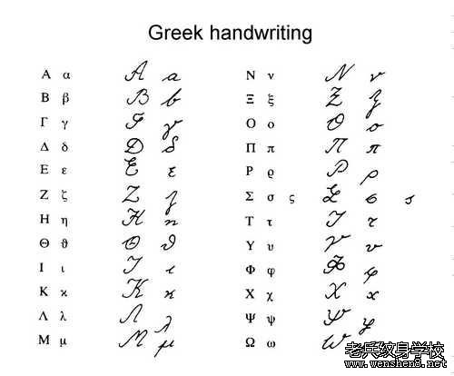 希腊语文字纹身图案呼含义