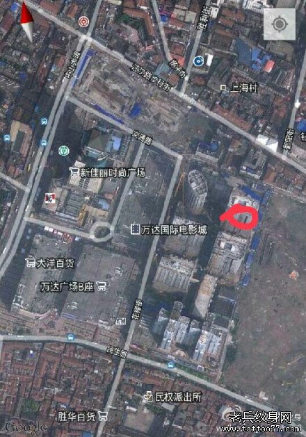 武汉纹身学校三维交通地图图片